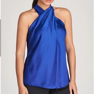 The Limited Silk Halter Top